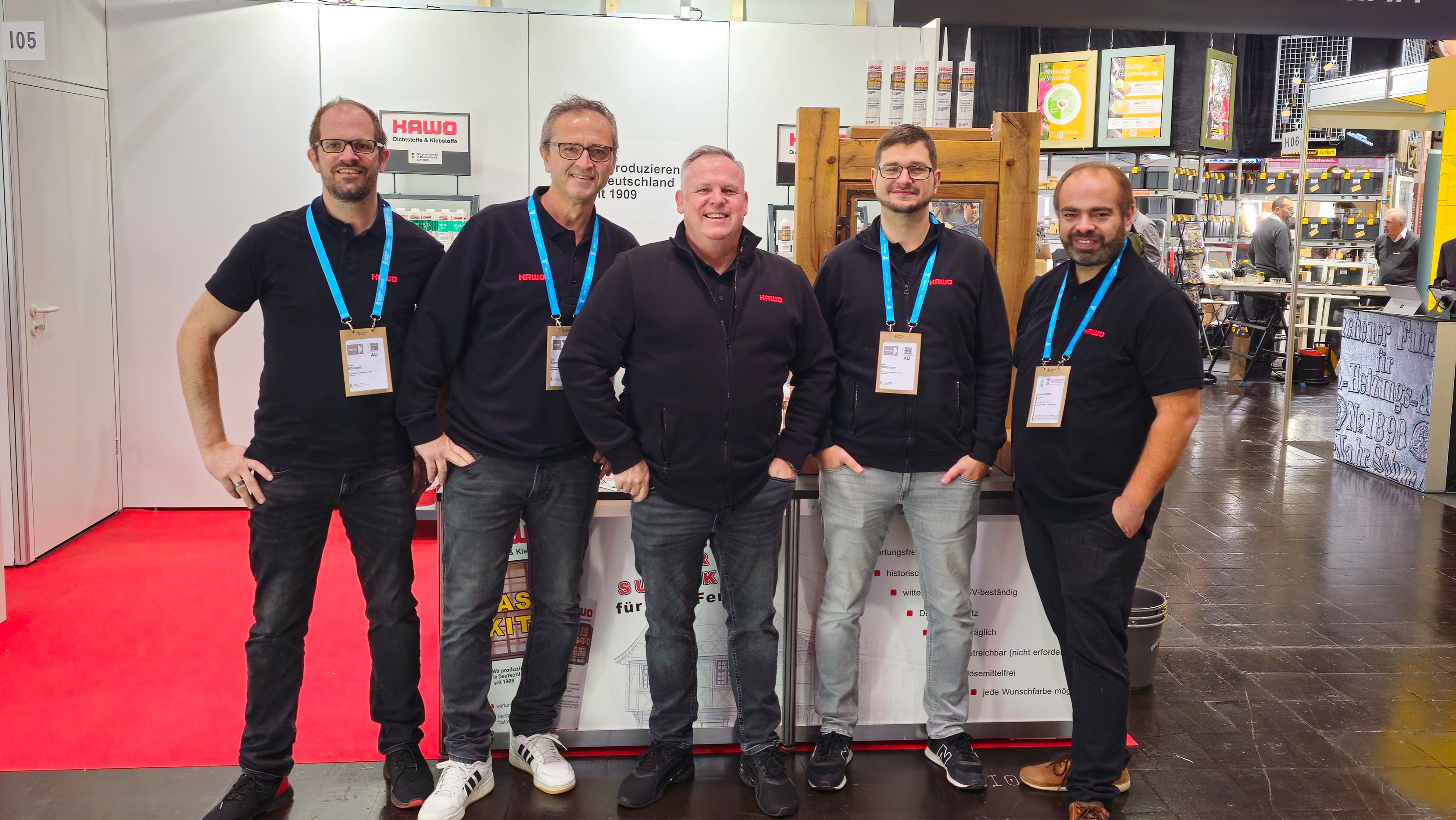 KAWO Team-Foto am Stand auf der Denkmal Leipzig 2024